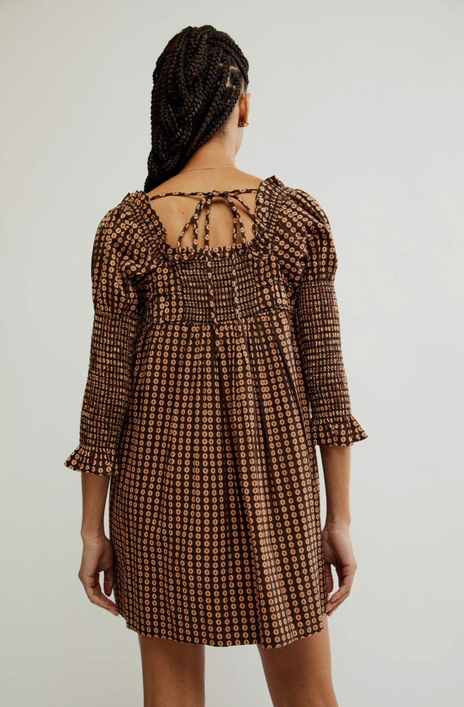 free people stella mini dress Free People Star Dip Mini Dress Black Combo / M
