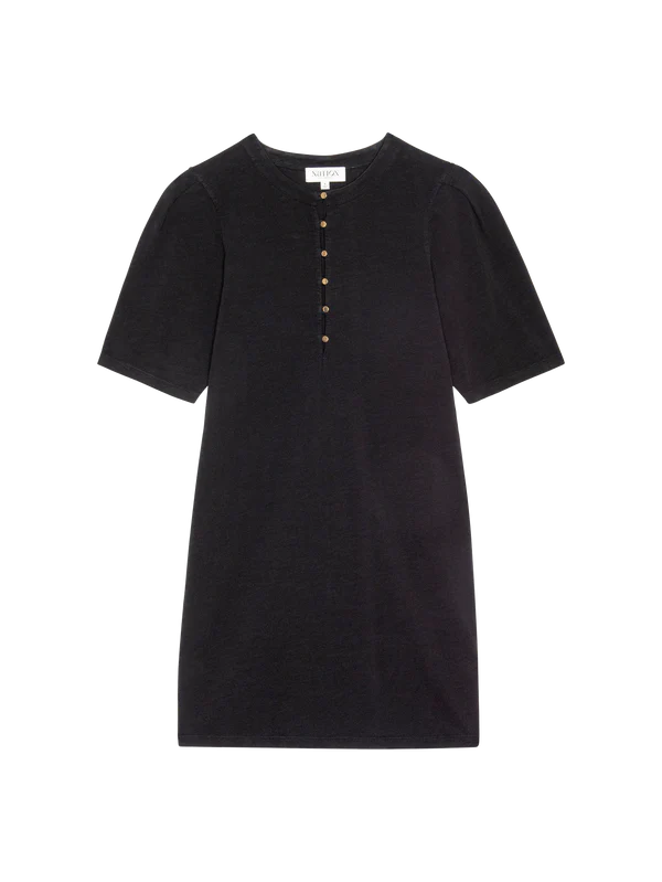 Sallie Pop Over Dress Jet Black / L