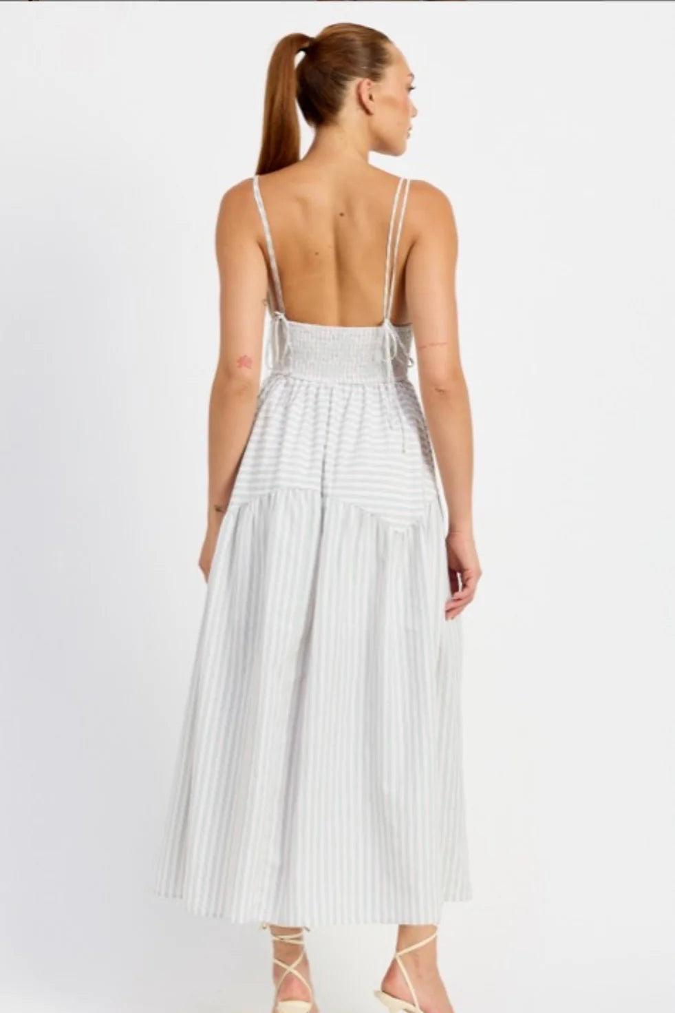 en Saison Haisley Stripe Maxi Dress Large