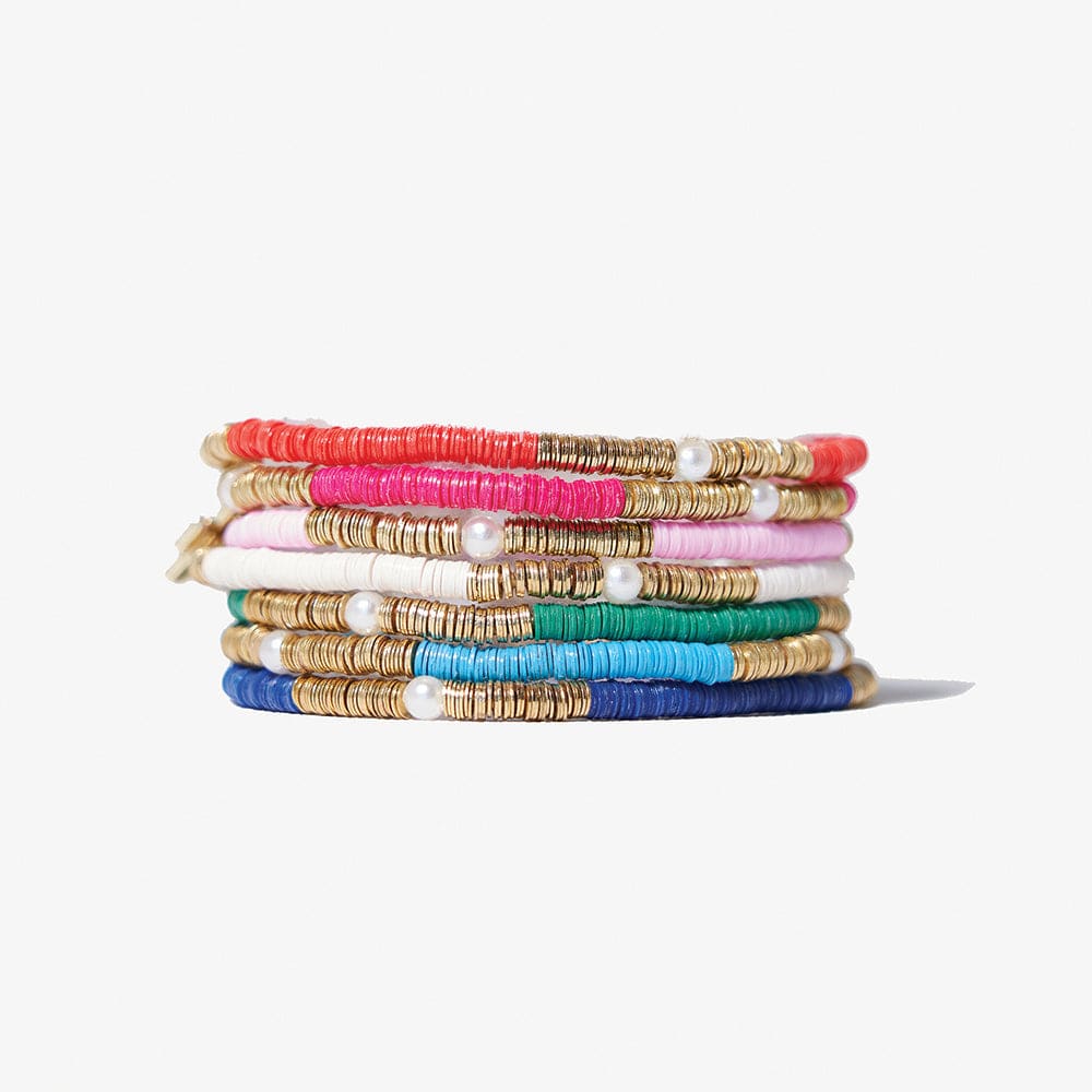 Ink & Alloy Checkered Rainbow Bracelet