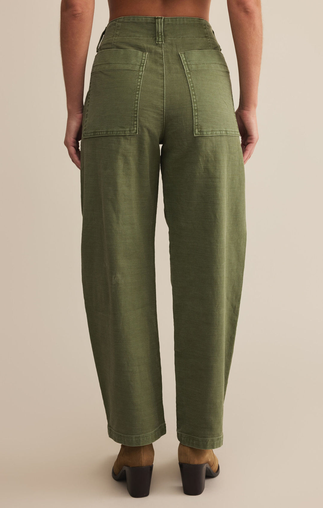 Z Supply Olive Twill Pants | Estella Boutique